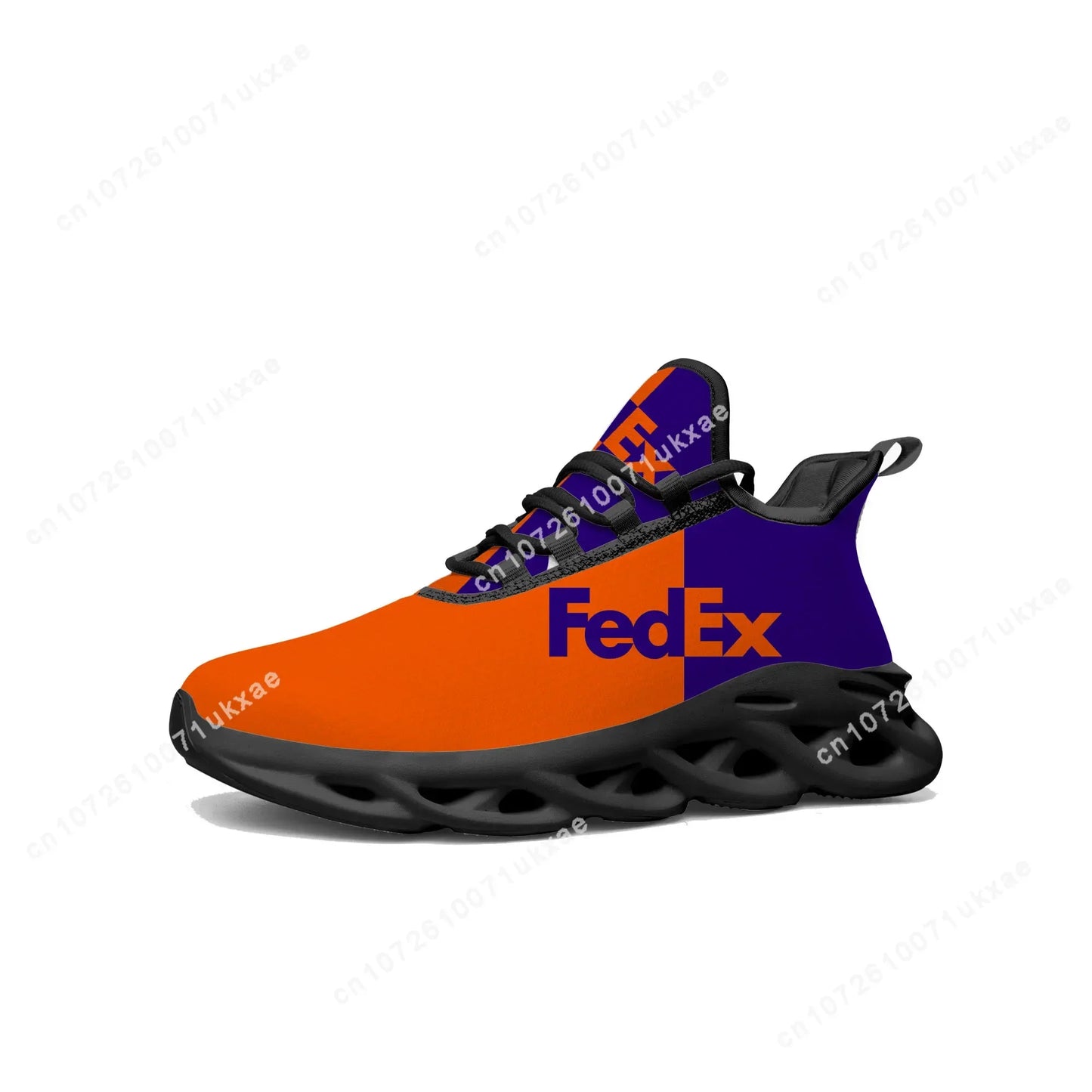 FedEx Flats Sneakers | Custom-Made Mesh Sports Shoes for Men & Women | Breathable, Lightweight, Hard-Wearing Lace-Up Design - Premium shoes from Lizard Vigilante - Just $53.88! Shop now at Lizard Vigilante