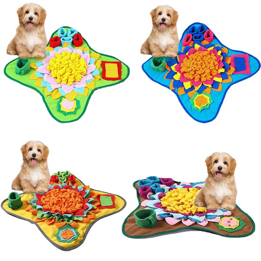 Pet Dog Snuffle Mat Nose Smell Training Sniffing Pad Dog Puzzle Toy Slow Feeding Bowl Food Dispenser Carpet Washable Dog toys - Premium  from Lizard Vigilante - Just $15.99! Shop now at Lizard Vigilante