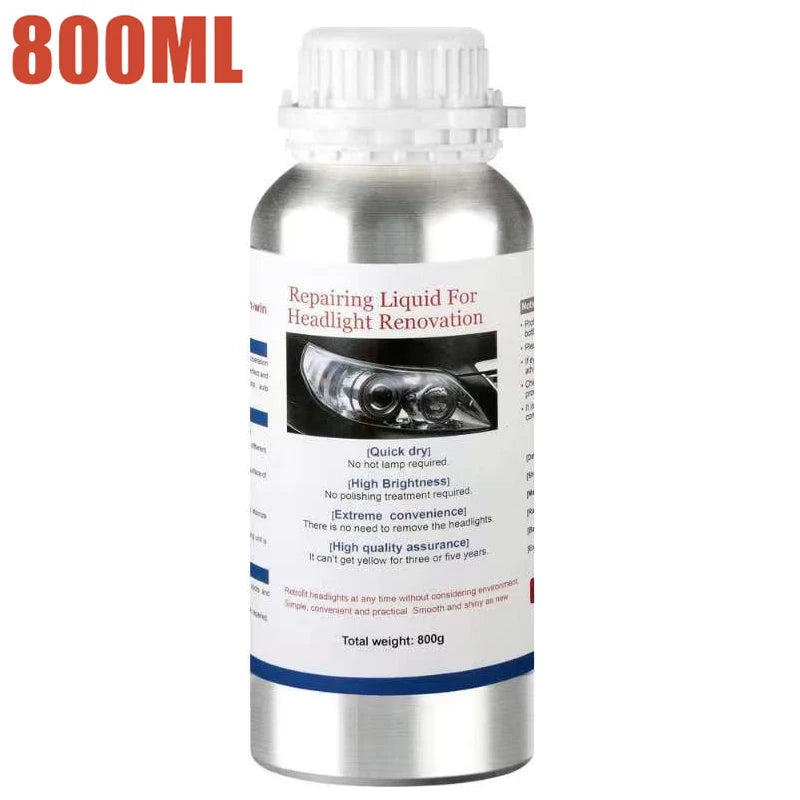 Polish Car Headlight Restoration Kit – 800G Liquid Polymer Evaporator for Headlight Repair and Renovation - Premium car headlight polish from Lizard Vigilante - Just $48.99! Shop now at Lizard Vigilante