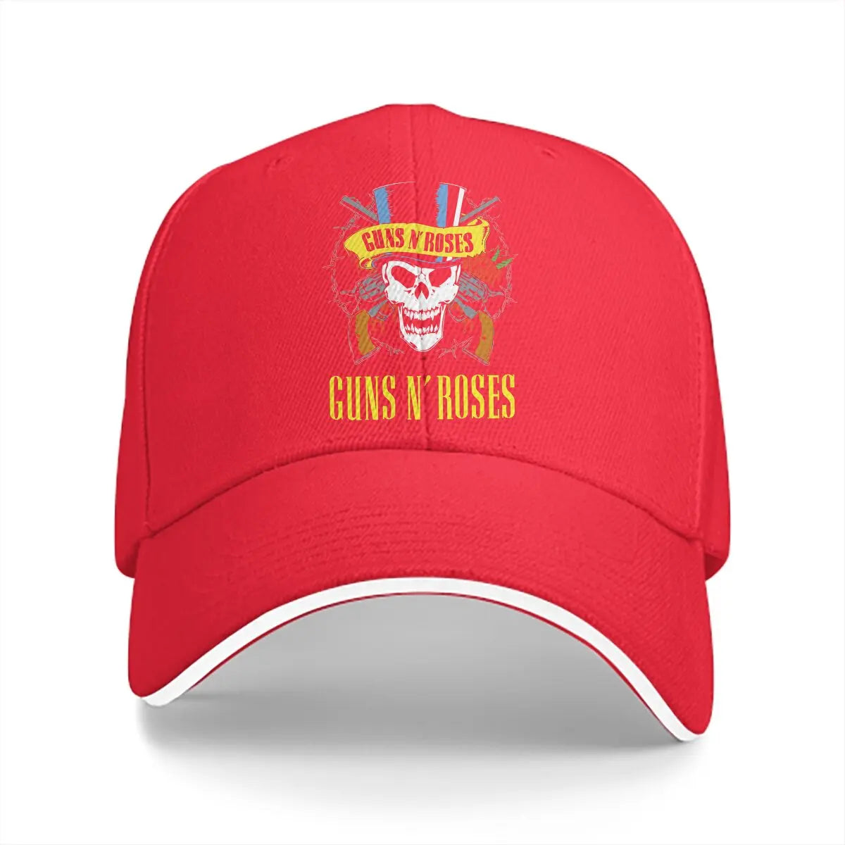 Classic Solid Color Guns N' Roses Baseball Cap – Heavy Metal Sun Shade for Men & Women - Premium hat from Lizard Vigilante - Just $23.88! Shop now at Lizard Vigilante