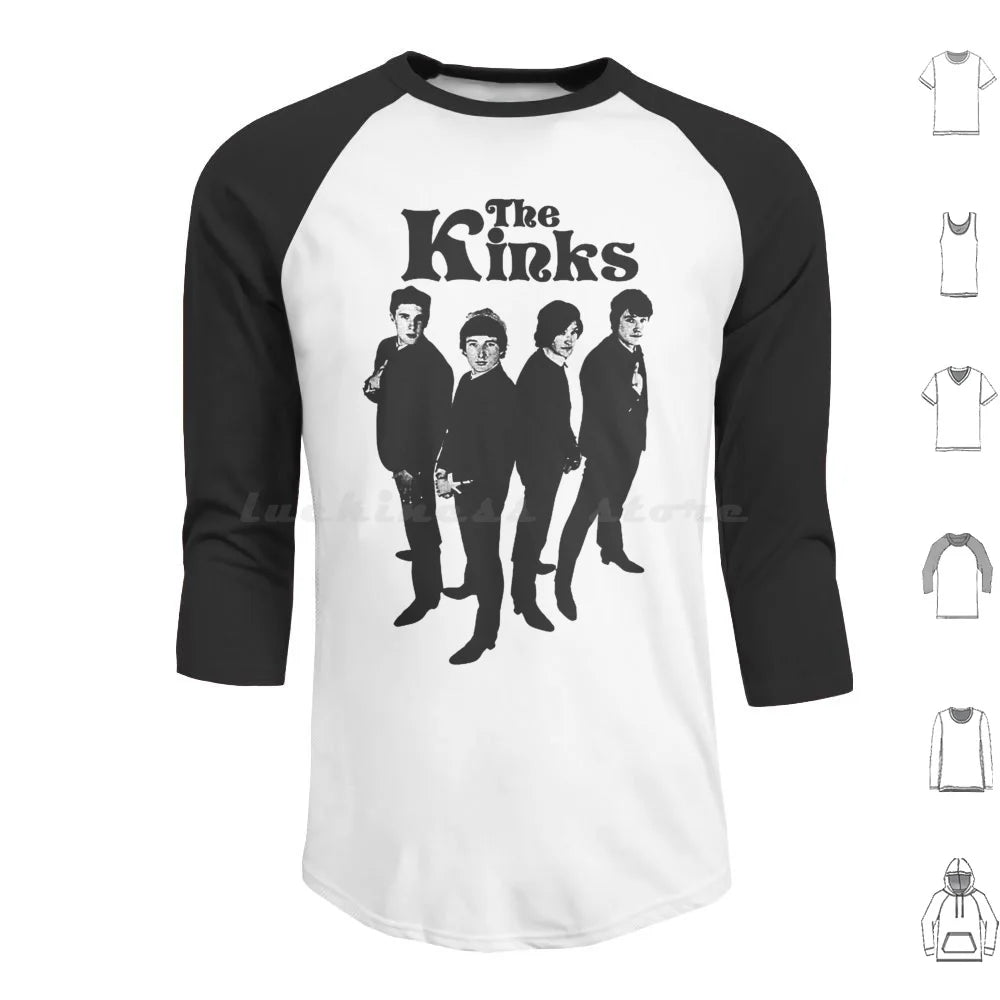 The Kinks - Vintage Rock Band Hoodie - Premium tshirt from Lizard Vigilante - Just $32.99! Shop now at Lizard Vigilante