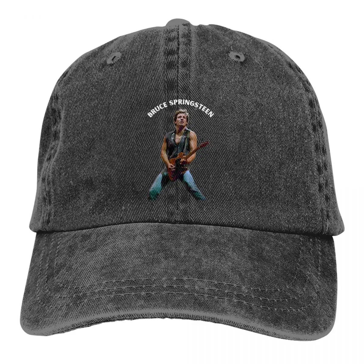 Bruce Springsteen Born In The USA Unisex Distressed Washed Vintage Cap – Casual Outdoor Hat for All Seasons - Premium hats from Lizard Vigilante - Just $23.88! Shop now at Lizard Vigilante