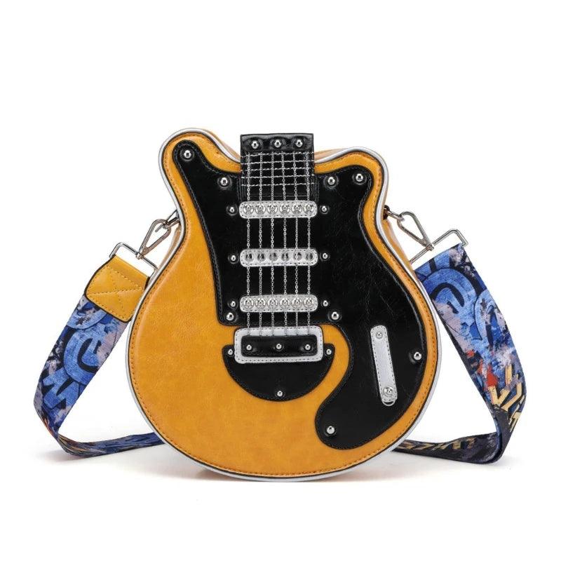 Crossbody Bag Shoulder Bags Creative Guitar Zipper Bag - Lizard Vigilante