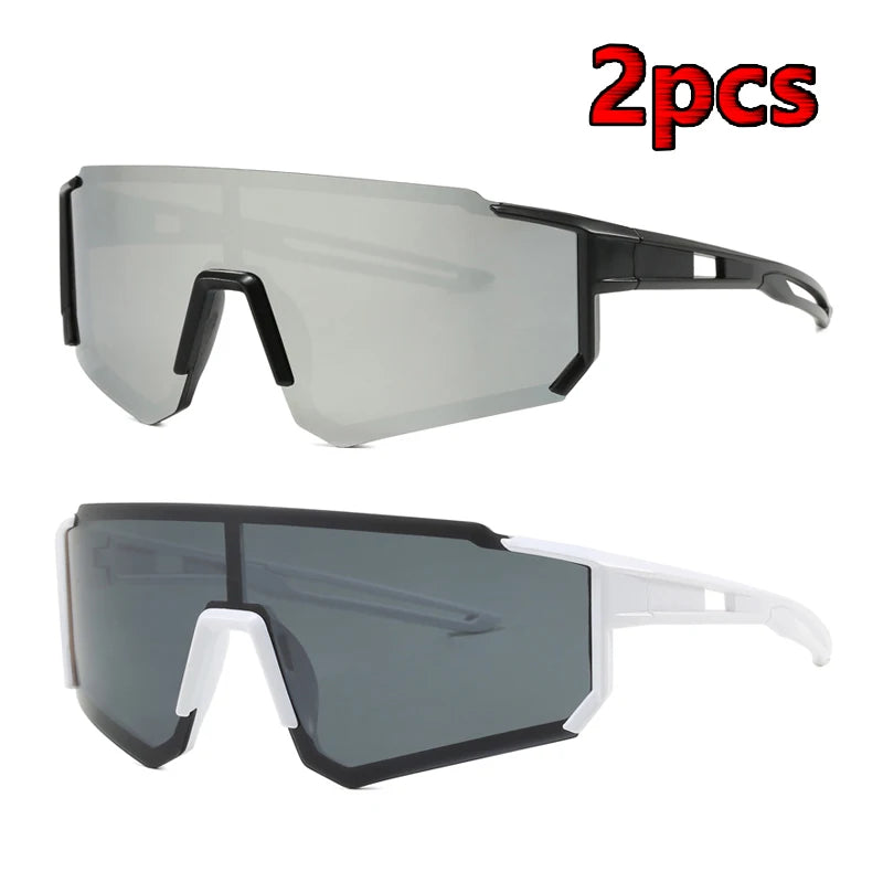 2pcs UV400 Cycling Sunglasses – Tactical Double Pack
