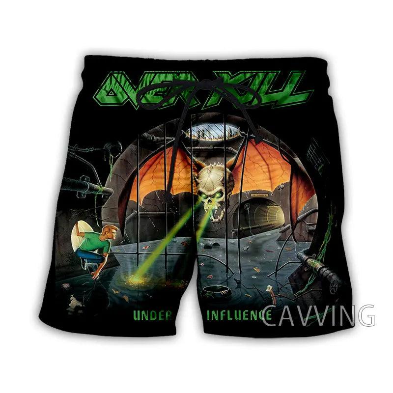 Overkill Band Summer Beach Shorts Streetwear Men Quick Dry Vacation Casual Shorts Women/Men's 3D Print - Lizard Vigilante