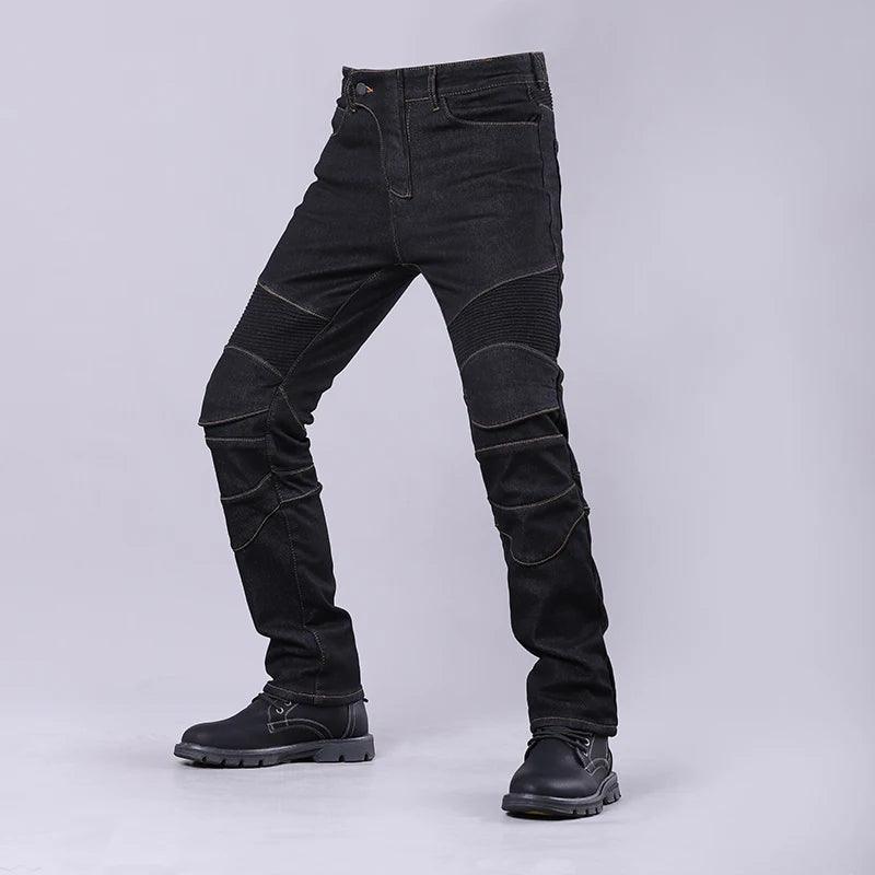 Motorcycle Riding Jeans Men Outdoor Moto Jeans Protective Knee Hip Pads Motocross Pants Touring Anti Drop Pants Protective Gear - Lizard Vigilante