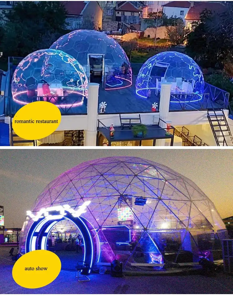 Garden Yard Glamping Dome Tent Inflatable Geodesic Dome Bubble Transparent Igloo Tent for Sale