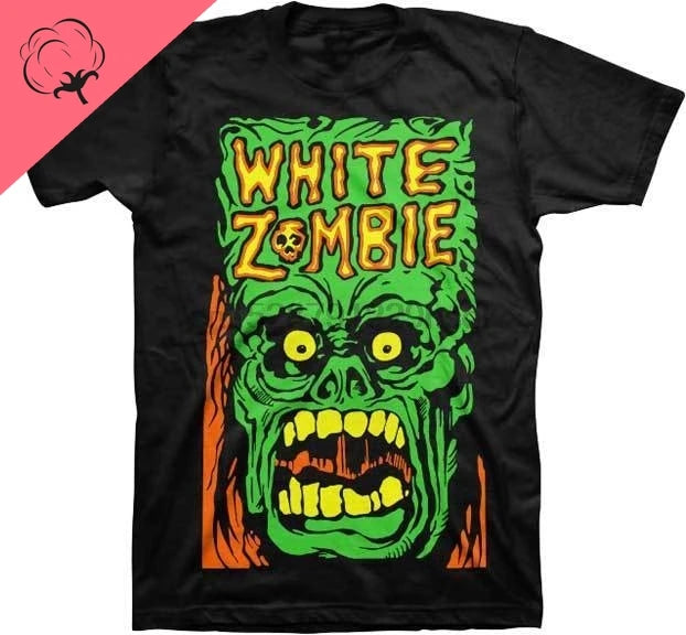 White Zombie – Monster Yell Official Tee | Rob Zombie Men’s Cotton Fitness T-Shirt | Short Sleeve, Casual Graphic Tee, O-Neck, Unisex - Premium T-shirt from Lizard Vigilante - Just $23.88! Shop now at Lizard Vigilante