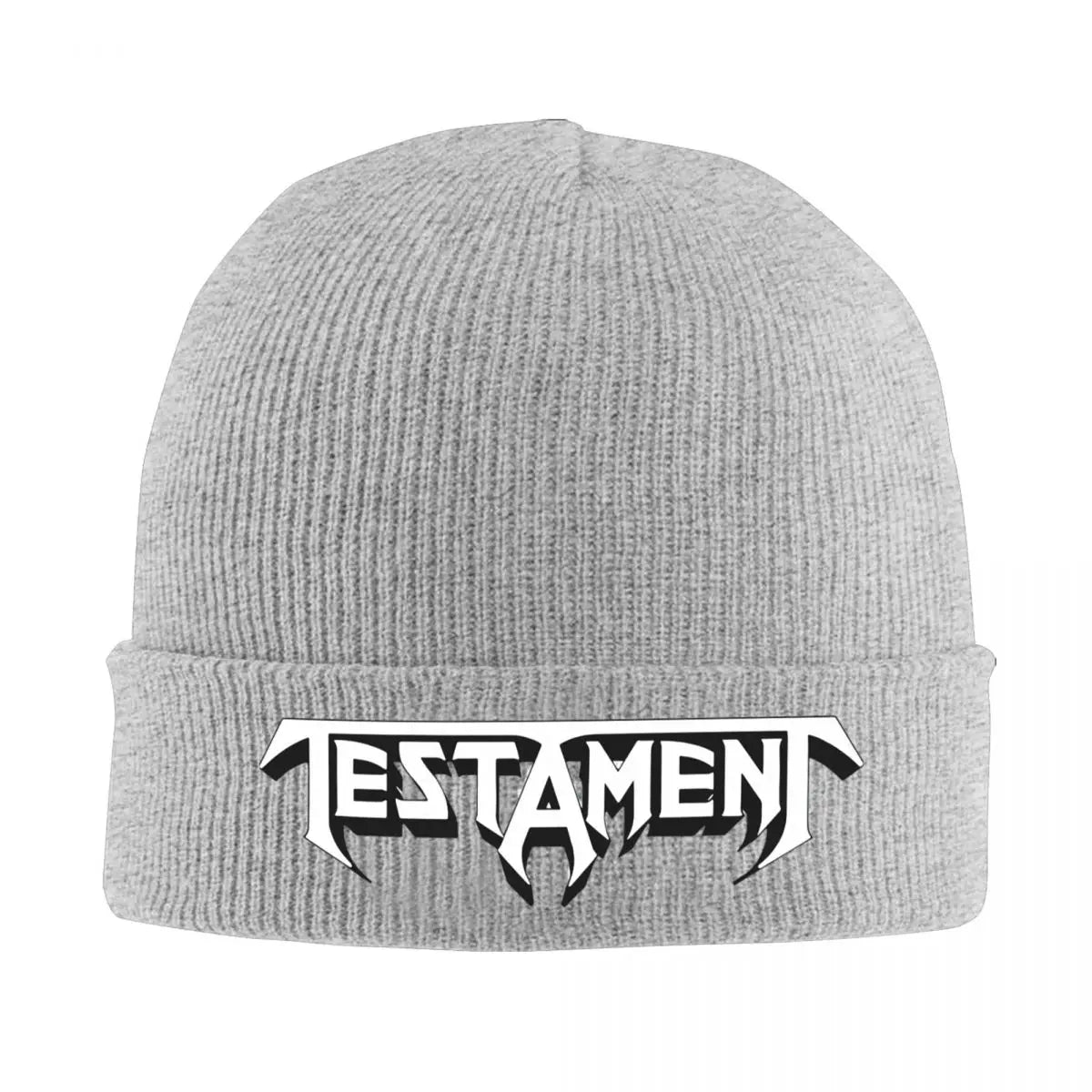 Testament Band Beanie Hat - Heavy Metal Skull Knitting Hat, Winter Warm Beanie for Men and Women - Premium  from Lizard Vigilante - Just $19.88! Shop now at Lizard Vigilante