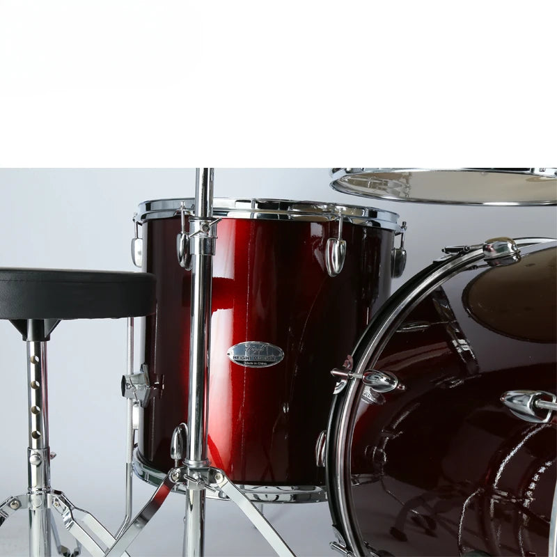 Professional Drum Kit – Complete 5, 7, or 9-Piece Set with Cymbals, Transparent Polyester Heads & Poplar Wood Drums - Premium drum set from Lizard Vigilante - Just $777.77! Shop now at Lizard Vigilante