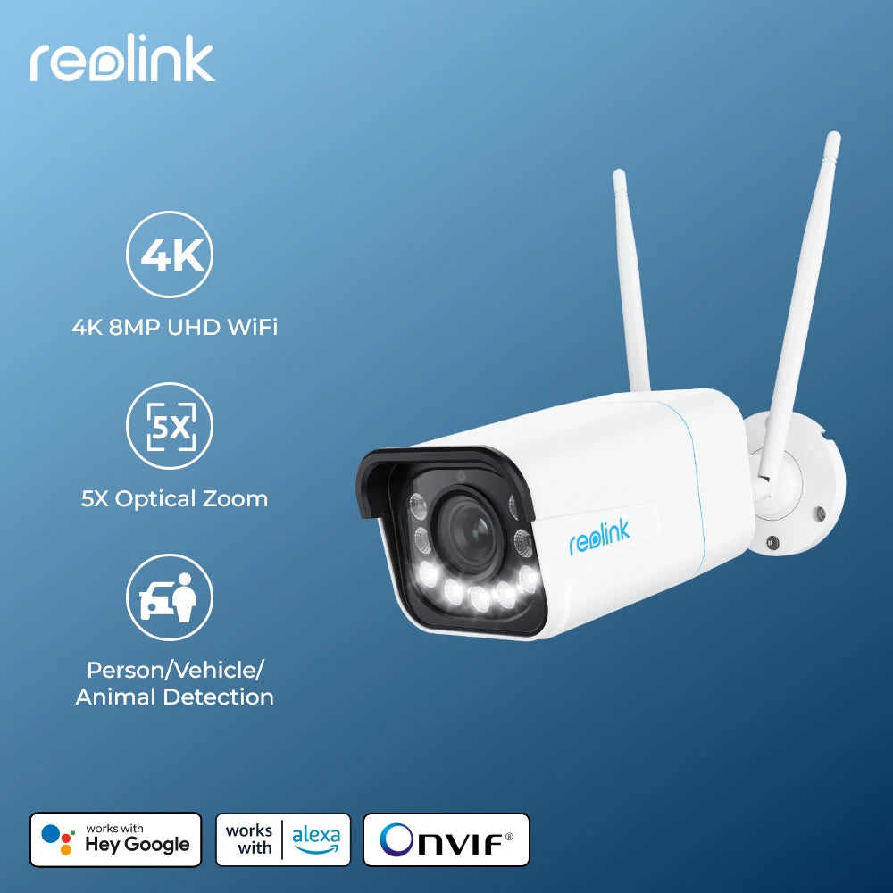 Reolink 8MP WiFi Security Camera with 5X Optical Zoom and AI Human Detection – Outdoor Color Night Vision Surveillance Camera - Premium dsers from Lizard Vigilante - Just $234.99! Shop now at Lizard Vigilante