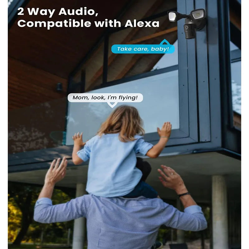 Nightmare Deterrent: The ieGeek 2K Smart Floodlight Camera – See Everything. Fear Nothing. - Premium camera from dsers - Just $217.99! Shop now at Lizard Vigilante