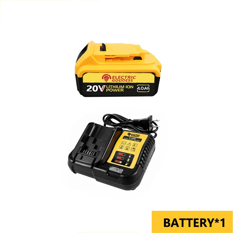 Electric Goddess PowerCore Lithium Battery – High-Performance, Long-Endurance 20V Battery Compatible with DeWalt - Premium battery from Lizard Vigilante - Just $54.99! Shop now at Lizard Vigilante