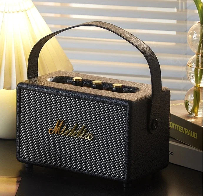 🔊 KEEGAR BloodRiff Retro Bluetooth Speaker — 200W Wooden Portable Sound Beast with Hi-Res Stereo for Rockers, Rebels & Road Dogs