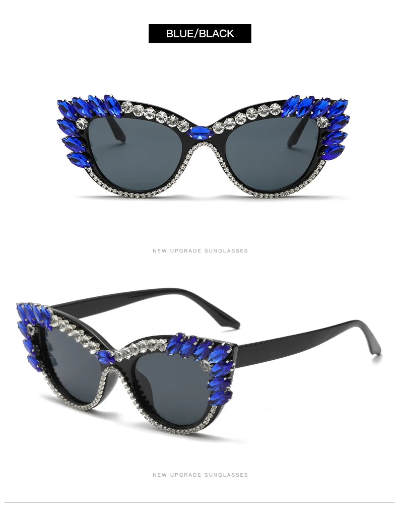 “Diamond Eyes 23241” – Chaos-Cat UV400 Big Gem Sunglasses for Max Drama & Minimal Subtlety | Gradient Polycarbonate Cat Eye Spectacles - Premium shades from dsers - Just $10.99! Shop now at Lizard Vigilante