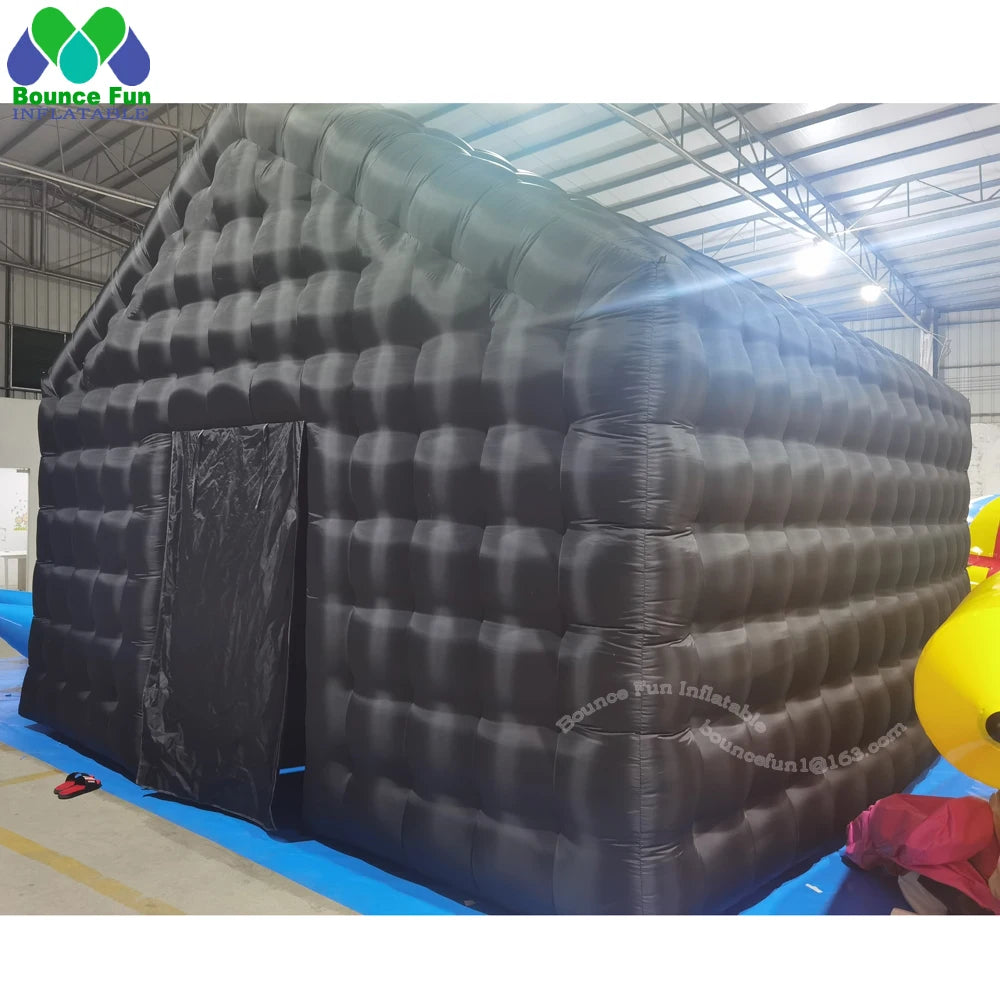 Commercial Black Portable Inflatable Nightclub Tent Cube – VIP Lounge, Wedding Marquee, Disco Tent for Parties and Events - Premium cube tent from Lizard Vigilante - Just $1931.99! Shop now at Lizard Vigilante