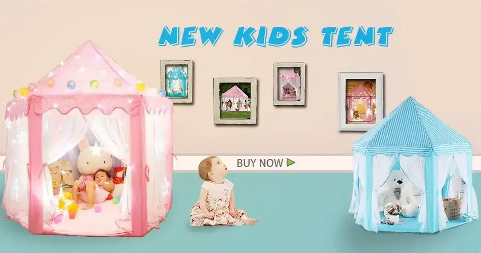Portable Kids Toy Tipi Tent Princess Pink Girl Castle Play House Children Small House Folding Playtent Party Castle Child Room