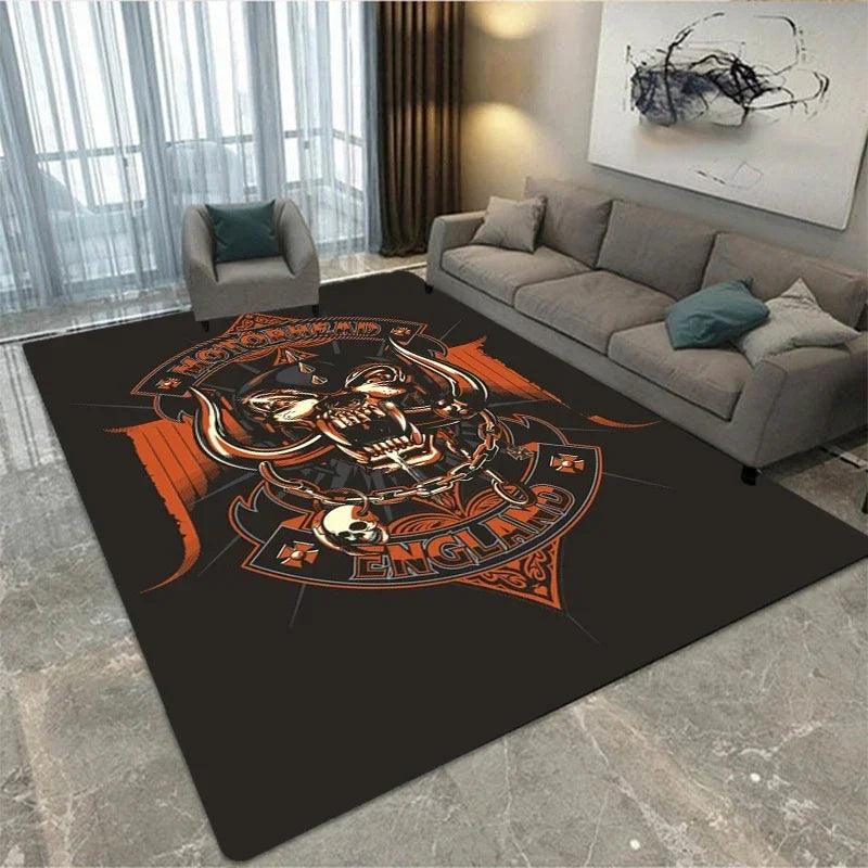 Motörhead Band Printed Carpet Living Room Bedroom Fashionable and Beautiful Anti Slip Carpet Photography Props Birthday Gift - Premium rug from Lizard Vigilante - Just $13.99! Shop now at Lizard Vigilante