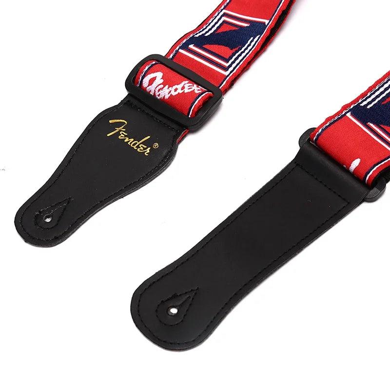 Guitar Strap Electric Guitar Adjustable Guitar Accessories Leather Ends Upgraded High-end Instrument Accessories - Lizard Vigilante