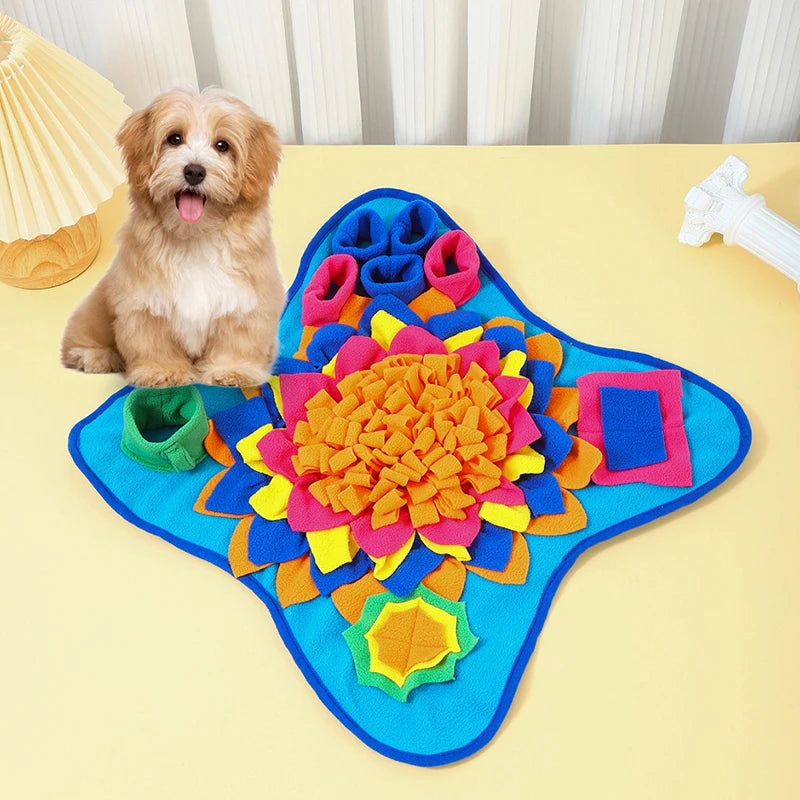 Pet Dog Snuffle Mat Nose Smell Training Sniffing Pad Dog Puzzle Toy Slow Feeding Bowl Food Dispenser Carpet Washable Dog toys - Premium  from Lizard Vigilante - Just $15.99! Shop now at Lizard Vigilante