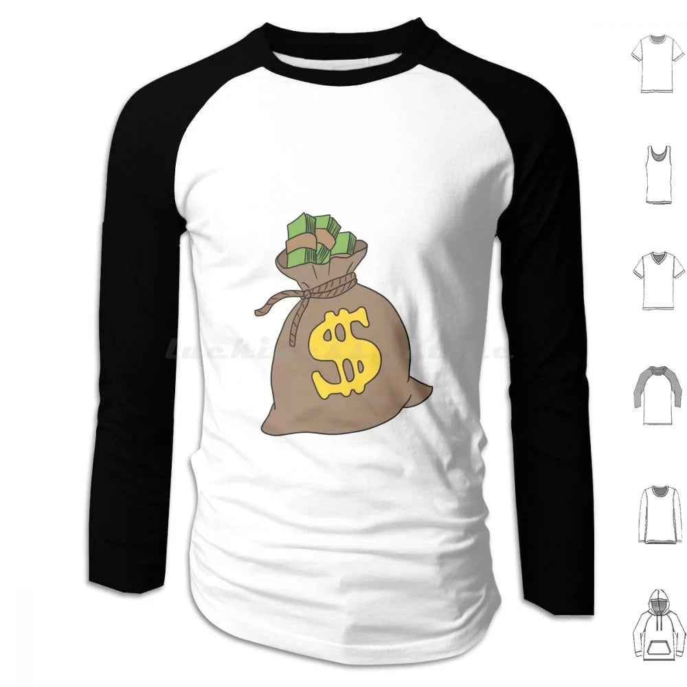 Cash Flow Money Bag Hoodie – Hustle Hard, Stack High! | Rich Mula Dollar Graphic Sweatshirt | Pay Me Payday Streetwear - Premium hoodies from Lizard Vigilante - Just $33.99! Shop now at Lizard Vigilante