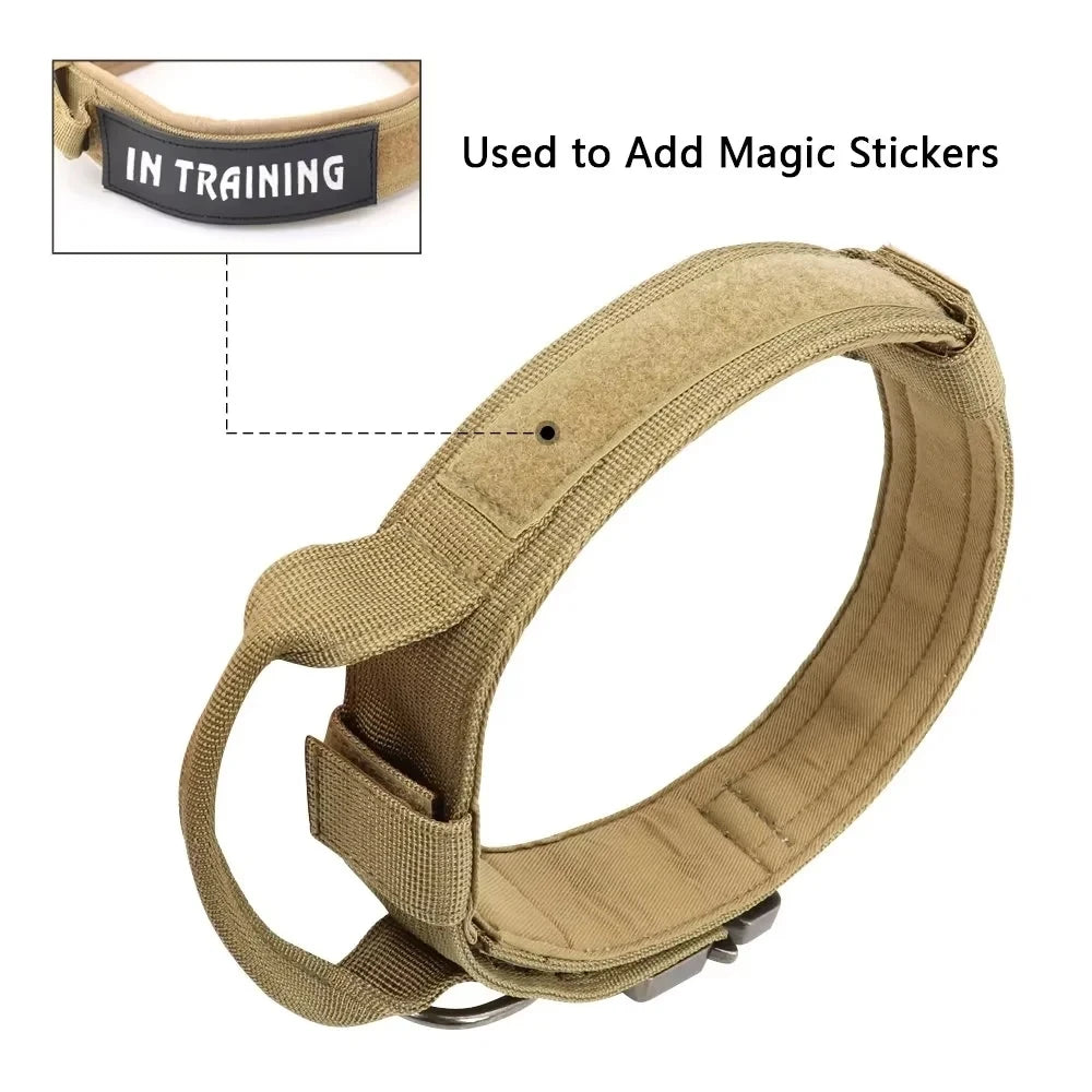 Tactical Police Dog Collar – Adjustable Durable Nylon for Medium & Large Breeds - Premium dog collar from Lizard Vigilante - Just $24.88! Shop now at Lizard Vigilante