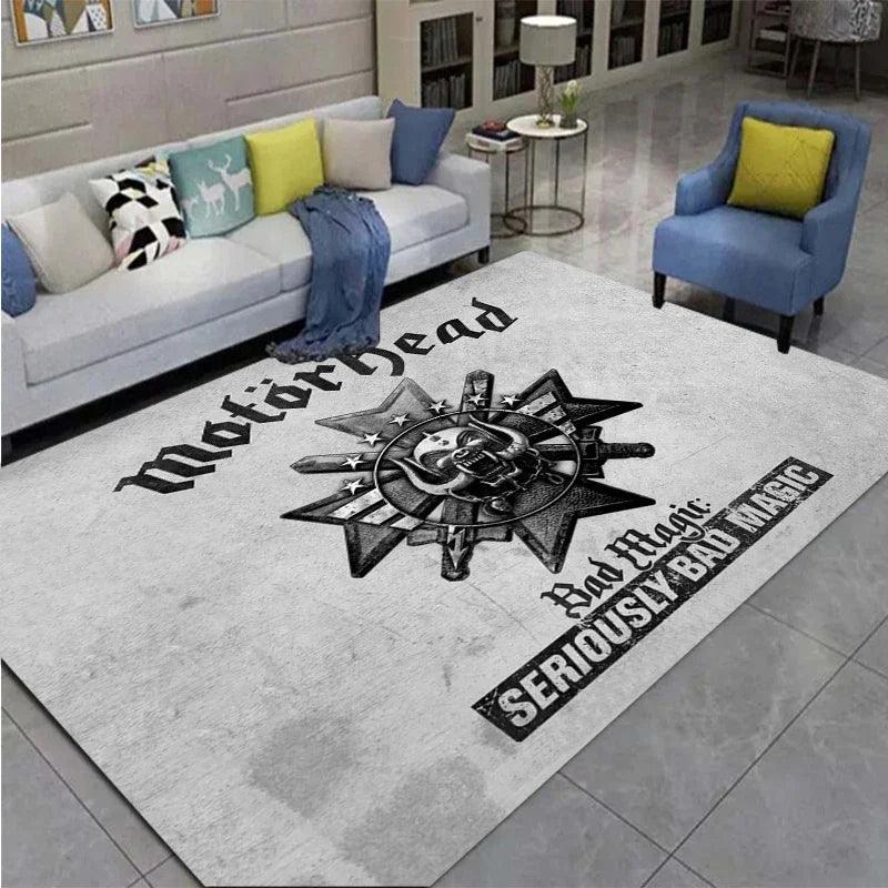 Motörhead Band Printed Carpet Living Room Bedroom Fashionable and Beautiful Anti Slip Carpet Photography Props Birthday Gift - Lizard Vigilante