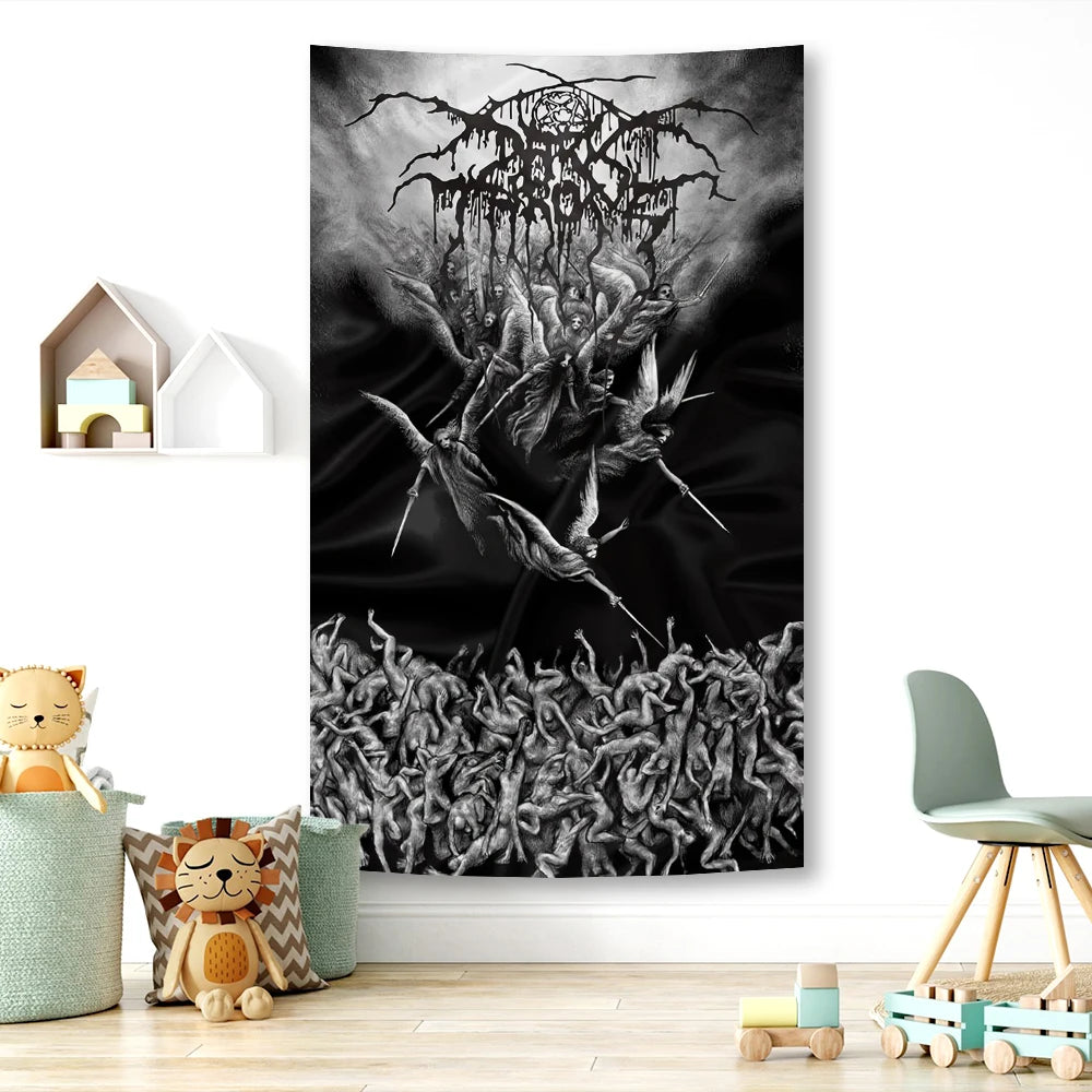 Darkthrones True Norwegian Black Metal Tapestry - Gothic Home Decor - Premium Tapestry from Lizard Vigilante - Just $20.99! Shop now at Lizard Vigilante