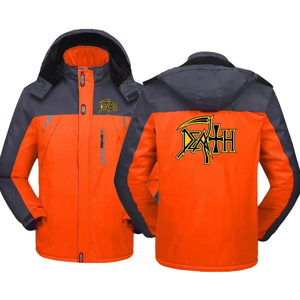 2024 Death Rock Band Heavy Metal Hooded Windbreaker - Ultimate Cold-Defying Patchwork Jacket for the Bold - Warm, Stylish, and Ready for the Mosh Pit - Premium hoodie from Lizard Vigilante - Just $56.66! Shop now at Lizard Vigilante