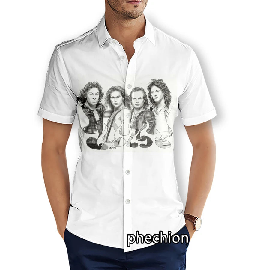 Van Halen 3D Printed Shirts Hawaiian Shirt Summer Mens Short Sleeve Beach Fashion Streetwear - Premium shirt from Lizard Vigilante - Just $38.99! Shop now at Lizard Vigilante