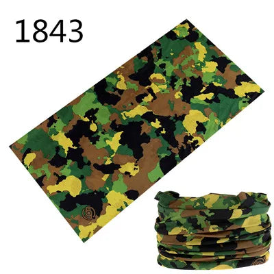 Camouflage Seamless Magic Bandana Buffs Neck Gaiter Paisley Headband Cycling Fishing Tube Face Shield Men Women Scarf Mask Cap - Premium neck gaiter from Lizard Vigilante - Just $5.99! Shop now at Lizard Vigilante