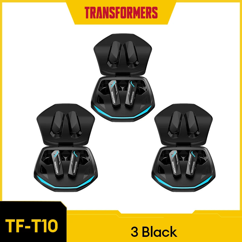 TRANSFORMERS TF-T10 Bluetooth 5.4 Earphones - Bulk Wholesale Wireless Low Latency Gaming Earbuds with Mic - Premium earphones from Lizard Vigilante - Just $20.99! Shop now at Lizard Vigilante