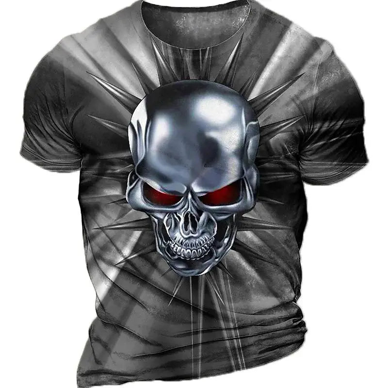 Men's Horror Skull T Shirt 3d Print Skull T Shirts For Men Death Short Sleeve Oversized Tops Tee Shirt Men Clothing 6xl Camiseta - Premium T-shirt from Lizard Vigilante - Just $23.99! Shop now at Lizard Vigilante