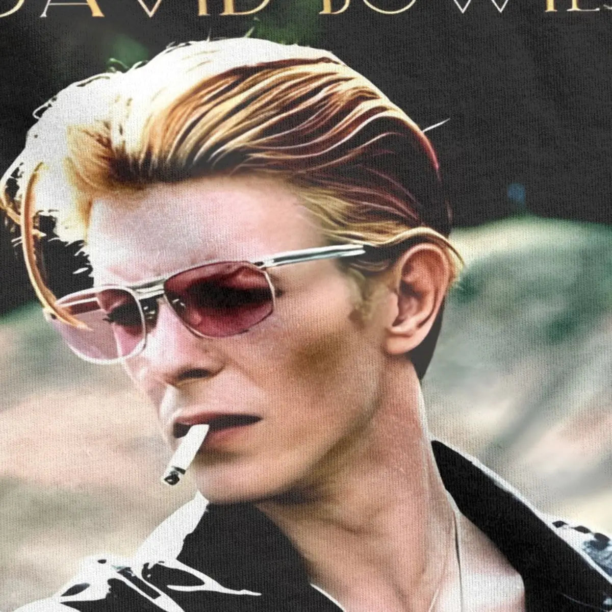 David Bowie Star Hipster T-Shirt – Men’s & Women’s Cotton Graphic Tee, Short Sleeve O-Neck Casual Shirt - Premium T-Shirt from Lizard Vigilante - Just $24.88! Shop now at Lizard Vigilante