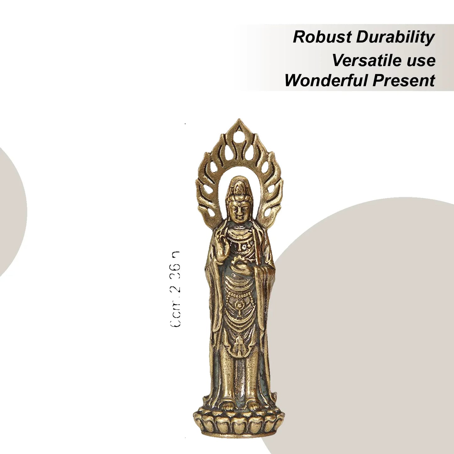 Kwan Yin Statues Buddha Figurine Craft 2.4 Inch Buddhist Avalokiteshvara Statue Chinese Feng Shui Sculpture Crafts Figurine