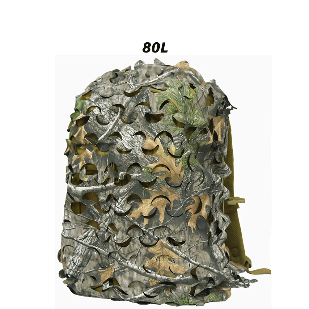 3D Camo Net Backpack Cover - Laser Cut Camouflage for 60L & 80L Packs - Premium backpack cover from Lizard Vigilante - Just $19.99! Shop now at Lizard Vigilante