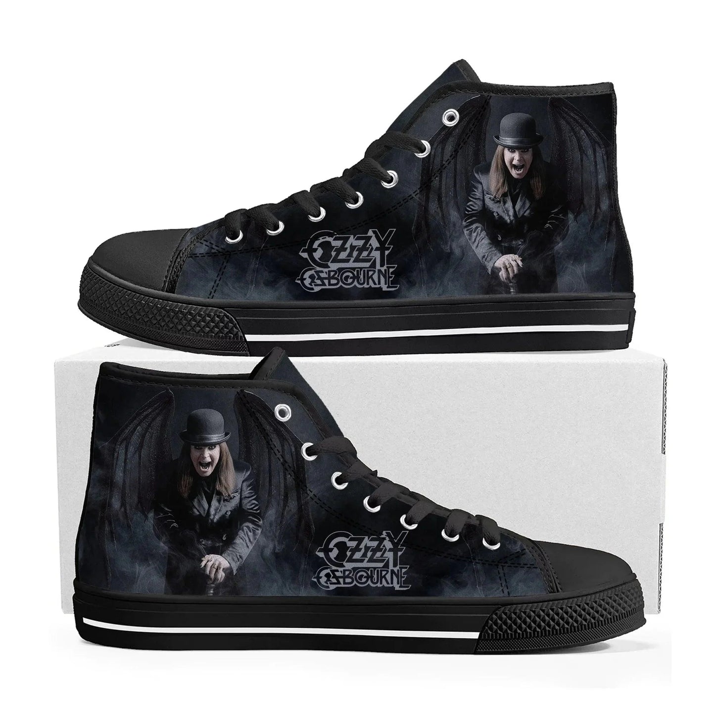 Ozzy Osbourne Canvas Sneakers - Premium shoes from Lizard Vigilante - Just $39.99! Shop now at Lizard Vigilante