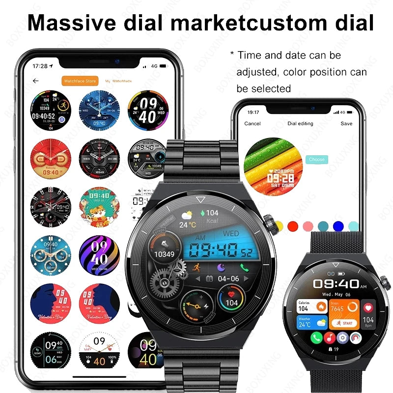 BOXUXING Huawei Xiaomi GT3 Pro Smart Watch – 1.36" AMOLED Display, Bluetooth Call, NFC, IP68 Waterproof - Premium smart watch from Lizard Vigilante - Just $64.99! Shop now at Lizard Vigilante