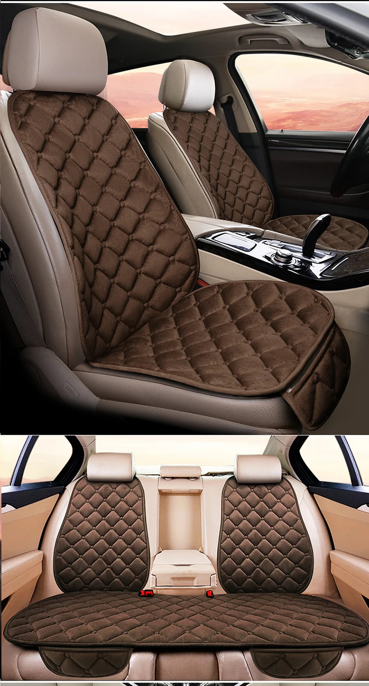 Premium Artificial Fur Car Seat Covers for Renault Kadjar F3 X45 - Front & Rear Velvet Cushions - Premium seat covers from Lizard Vigilante - Just $14.99! Shop now at Lizard Vigilante