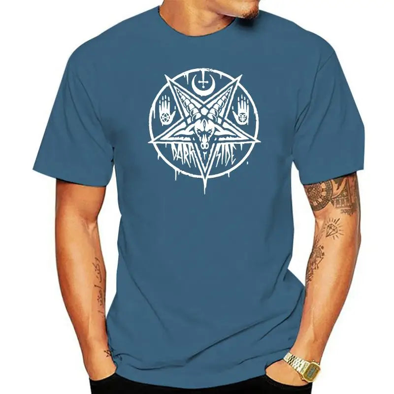 PENTAGRAM BAPHOMET Satan Swedish Music Group T-Shirt Metal Nation Tee - Premium T-Shirt from Lizard Vigilante - Just $22.99! Shop now at Lizard Vigilante