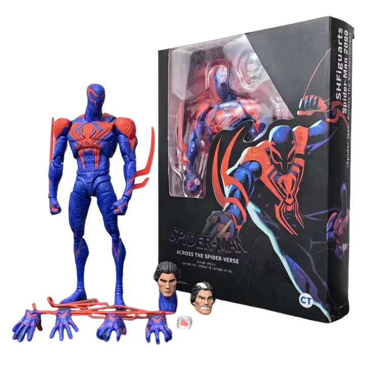 Spiderman 2099 Anime Figure Spiderman Across The Spider-Verse Part One Shf Action Figurine Model Statue Toy Desk Decora Kid Gift - Premium action figure from Lizard Vigilante - Just $36.99! Shop now at Lizard Vigilante