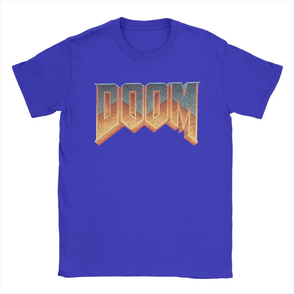 Time Warp Tees: Unleash the 90s with the DOOM Summer Shooting Game Retro Logo Tee - Premium T-shirt from Lizard Vigilante - Just $24.88! Shop now at Lizard Vigilante