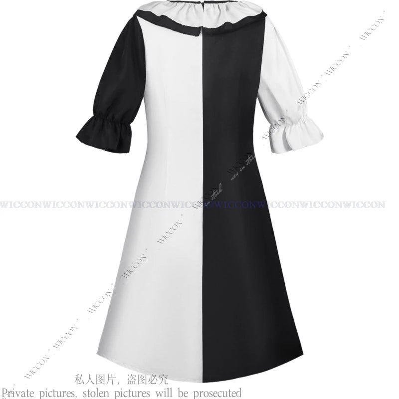 Clown Cosplay Costume Art The Clown Jumpsuit Halloween Costumes for Men Women Art Black White Joker Role Play Party Gift Dress - Premium  from Lizard Vigilante - Just $43.99! Shop now at Lizard Vigilante