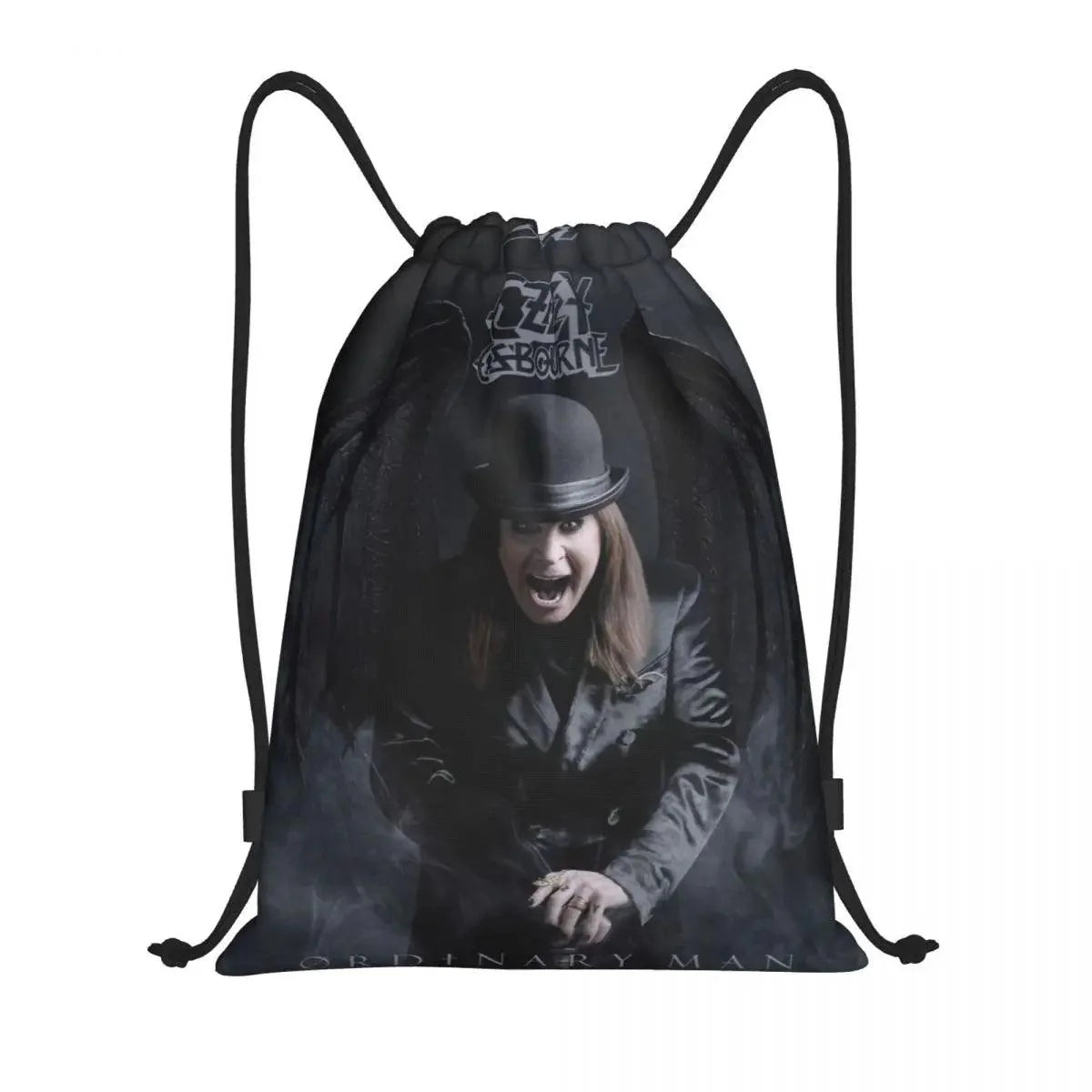 Ozzy Osbourne Drawstring Backpack | Heavy Metal Rock Bag - Premium backpack from Lizard Vigilante - Just $19.89! Shop now at Lizard Vigilante