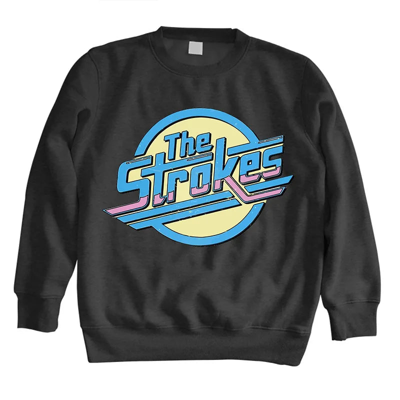 Men’s O-Neck Sweatshirt – The Strokes Indie Rock Band Hoodie - Premium hoodies from dsers - Just $42.88! Shop now at Lizard Vigilante