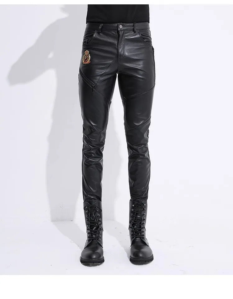 Iron Venom Sheepskin Ride-Lock Moto Pants — Genuine Leather Winter Armor for Street Kings