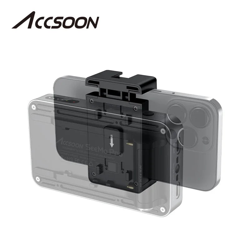 Accsoon Cold Shoe Phone Holder with Quick Release Mount for Seemo, Seemo Pro, and Seemo 4K