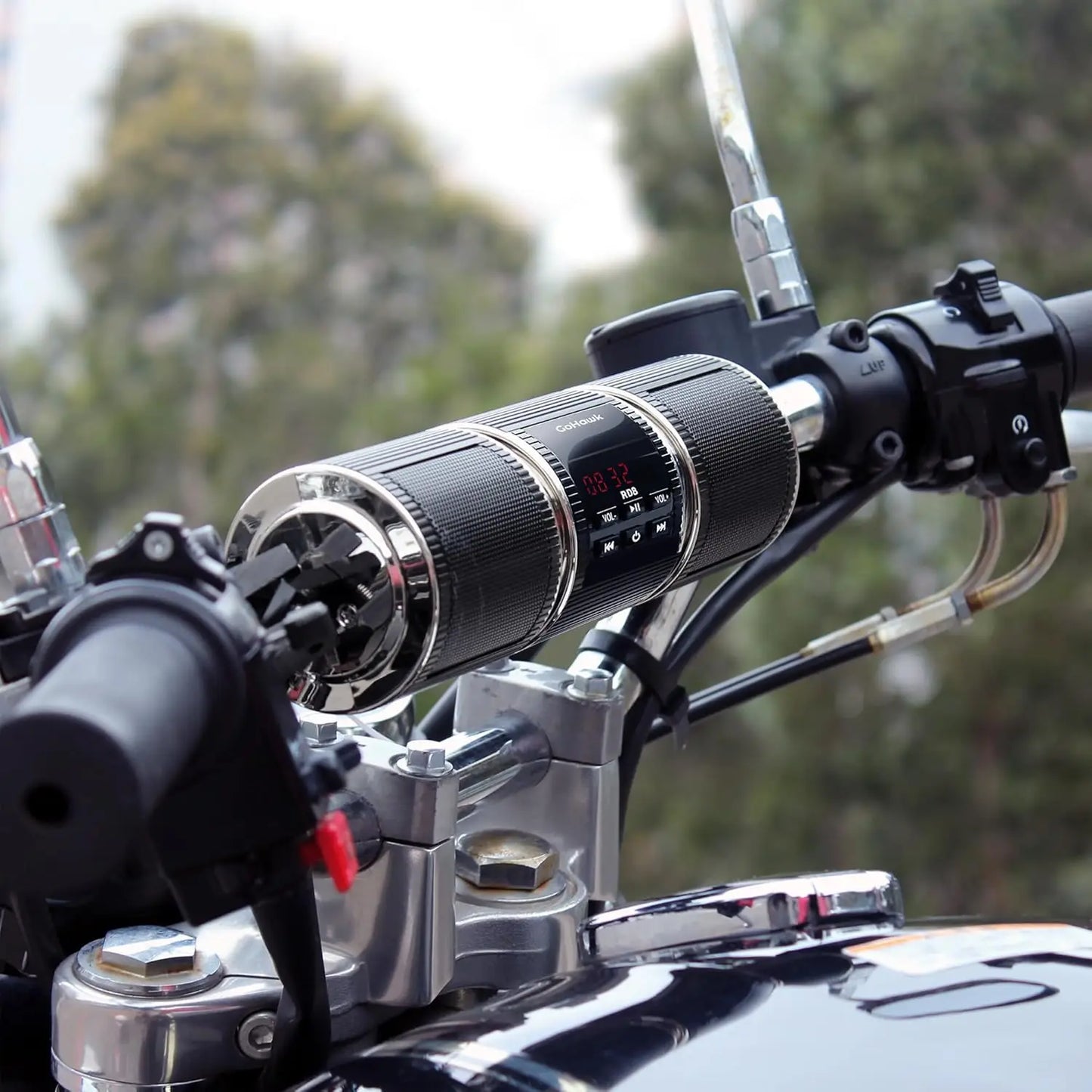 Bluetooth Audio Motorcycle Stereo Speaker Motorcycle Installation MP3 Music Player Amplifier Scooter Bicycle USB FMRadio Speaker