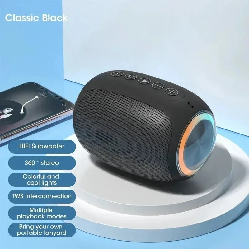 Speaker Bluetooth pink strong function portable Bluetooth speaker outdoor speaker waterproof 10W bass support TF card