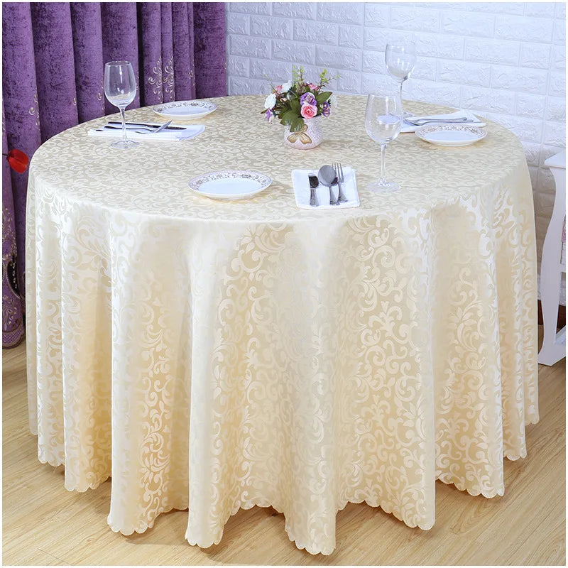 Polyester Jacquard Tablecloth for Hotel, Wedding, Banquet, and Party Decoration - Premium tablecloth from Lizard Vigilante - Just $32.88! Shop now at Lizard Vigilante